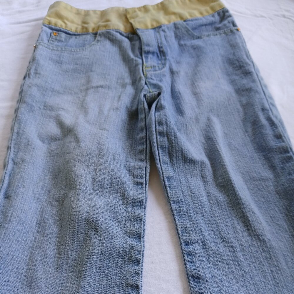 marykate and ashley size 4 jeans with yellow band preowned